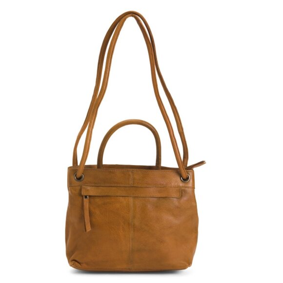 LATICO Cognac Leather Joanie Tote